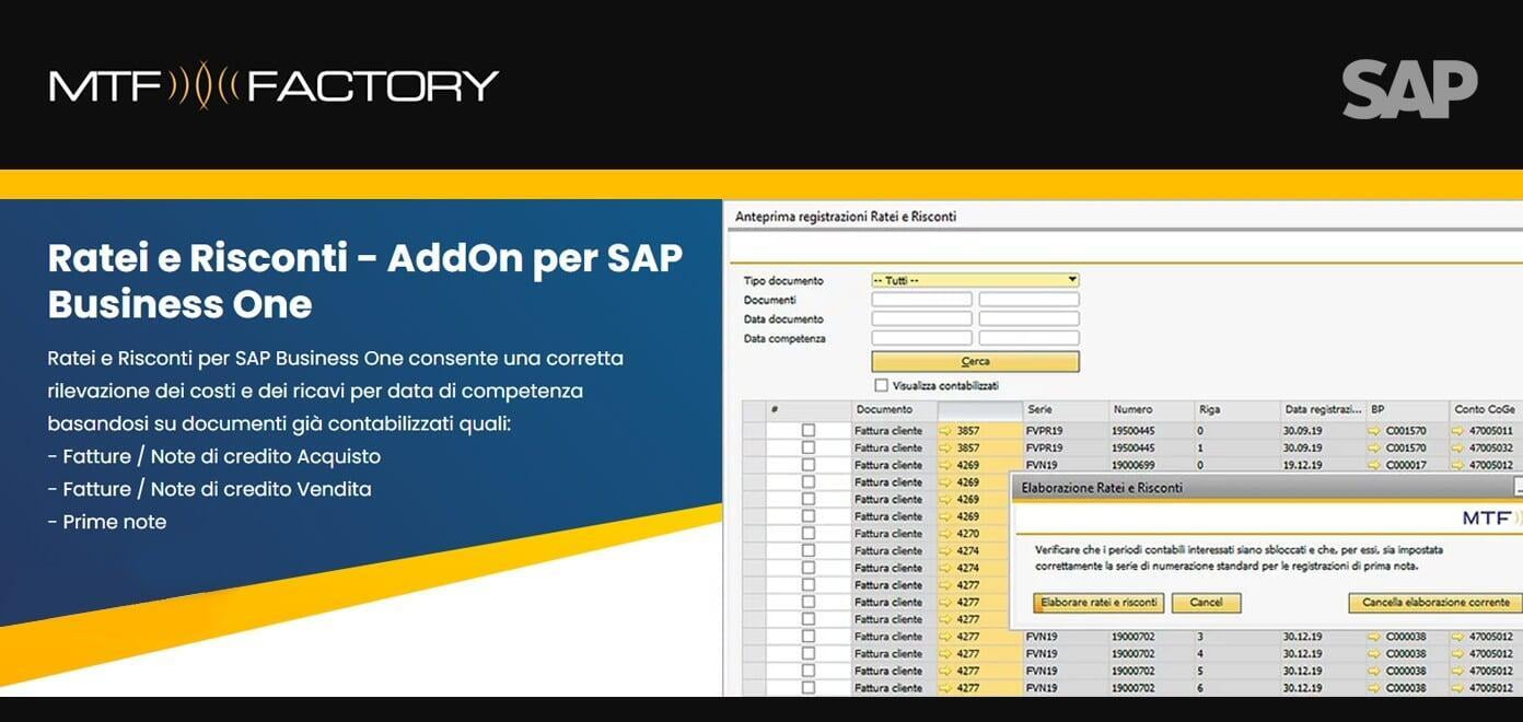 Ratei e Risconti in SAP Business One