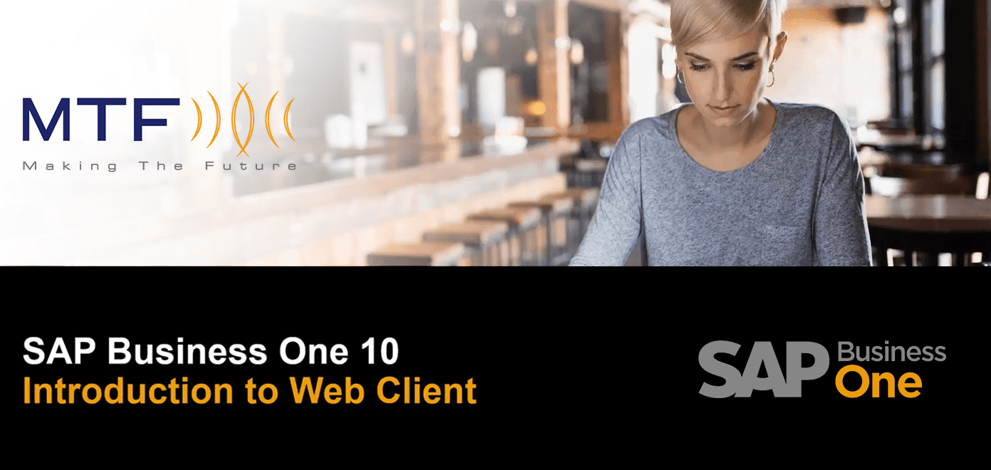 L'interfaccia web di SAP Business ONE v.10